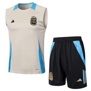 Camiseta sin mangas y pantalon corto unisex Argentina 2023/24 para adultos 8155