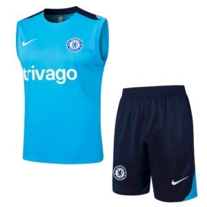 Camiseta sin mangas y pantalon corto unisex Chelsea 2024/25 para adulto 815