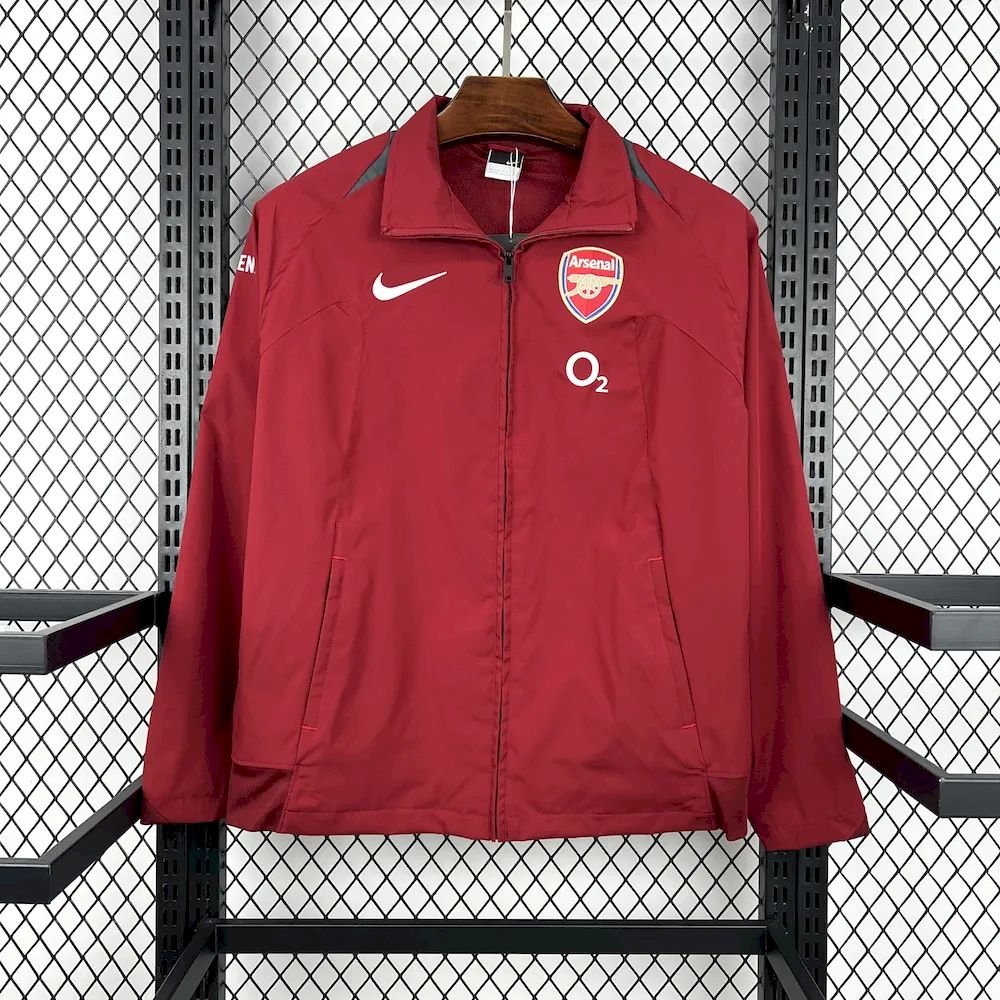 Chaqueta cortavientos retro del Arsenal 2005 para hombre