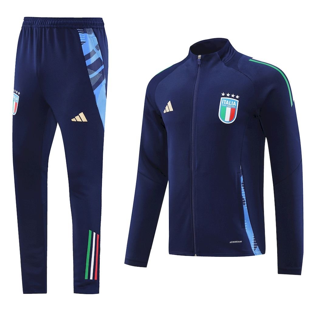 Chaqueta y pantalon de entrenamiento unisex Italia 2024/25 para adultos HL1