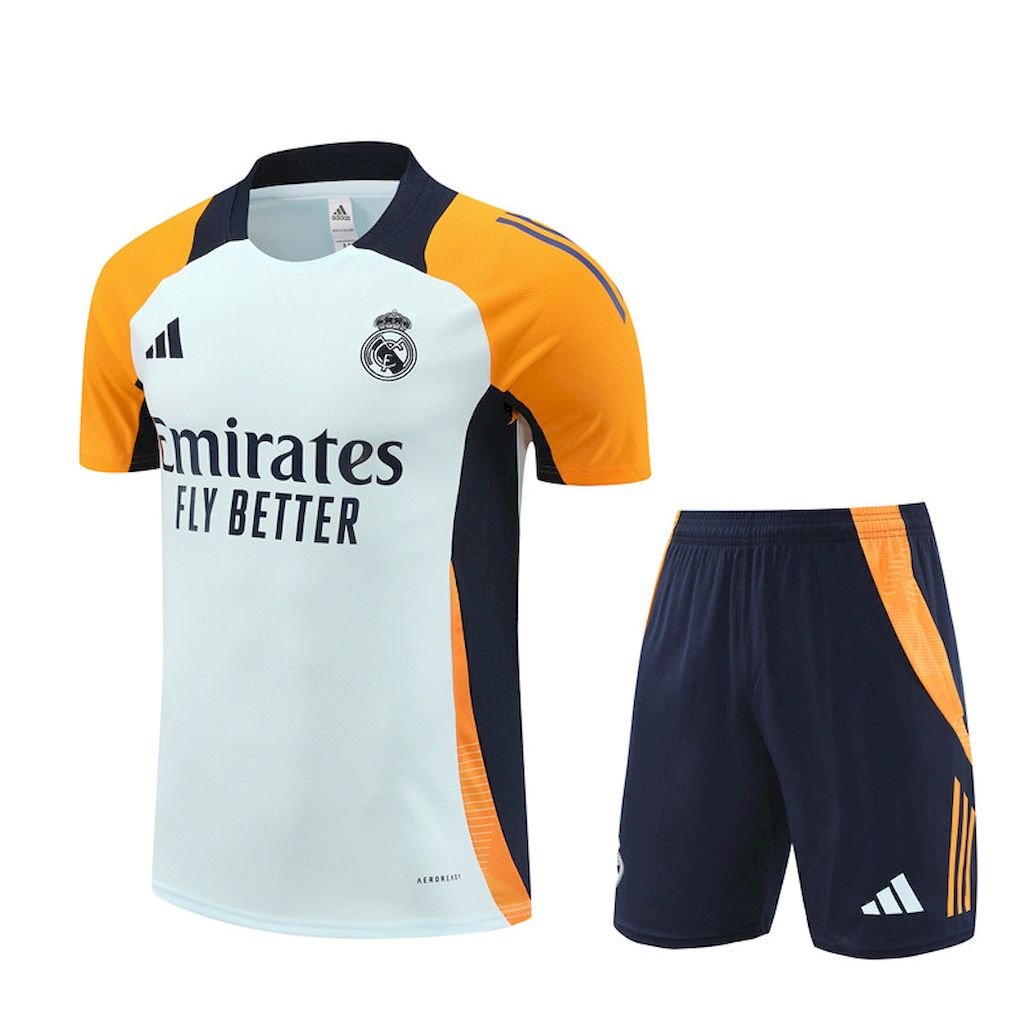 Conjunto de entrenamiento unisex Real Madrid 2024/25 para adulto camiseta pantalon corto 1400