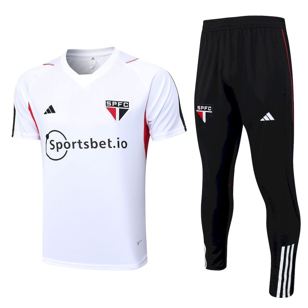 Conjunto de entrenamiento unisex Sao Paulo 2023/24 camiseta y pantalon 8152