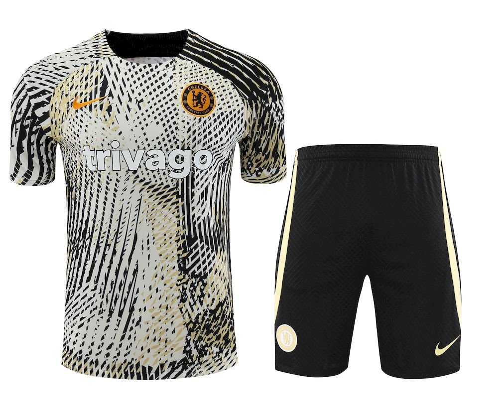 Conjunto de entrenamiento unisex del Chelsea 2023/24 para adulto camiseta y pantalon corto 4186