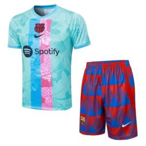 Conjunto de entrenamiento unisex del FC Barcelona 2023/24 para adulto camiseta pantalon corto 8156