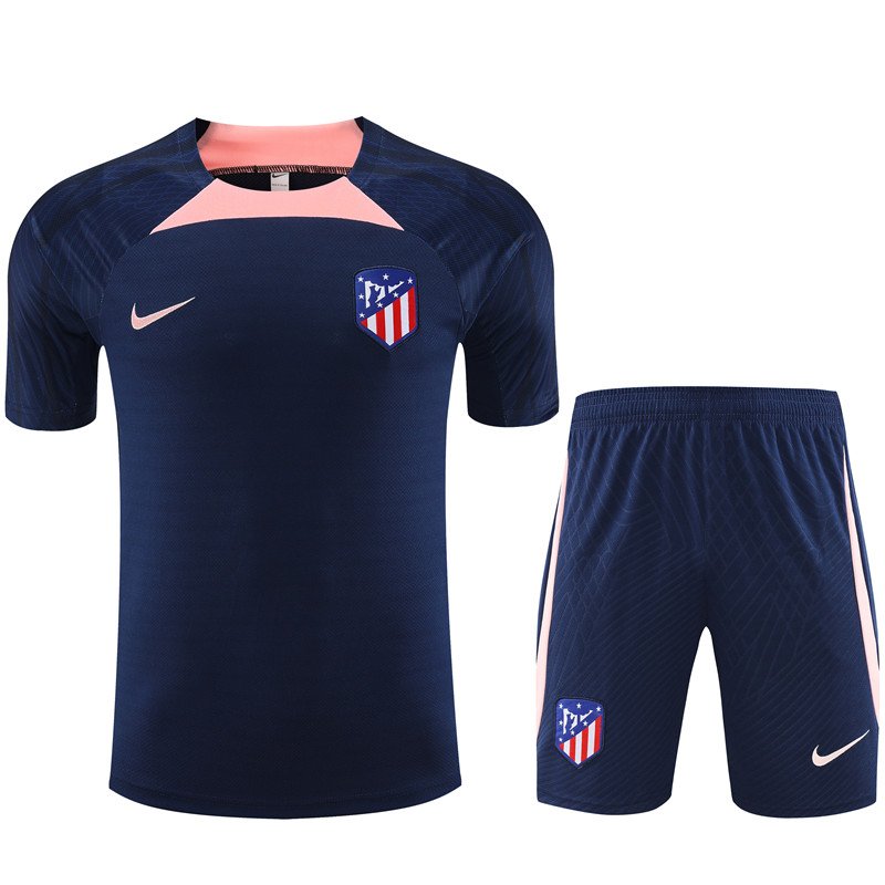 Conjunto de entrenamiento unisex para adulto del Atletico de Madrid 2023/24 camiseta y pantalon corto 14001