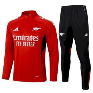 Conjunto unisex Arsenal 2025/26 de media cremallera para adulto jersey y pantalon 8156