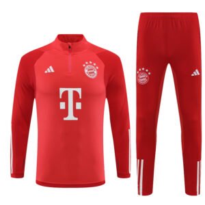 Conjunto unisex Bayern Munich 2023/24 de media cremallera sueter y pantalon 1400145