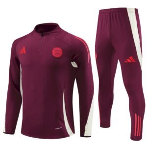 Conjunto unisex Bayern Munich 2024/25 de media cremallera sueter y pantalon 14001556