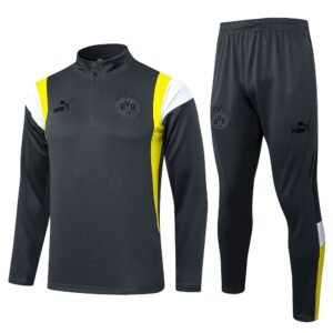 Conjunto unisex Borussia Dortmund 2023/24 de media cremallera sueter y pantalon 815