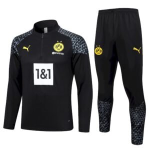 Conjunto unisex Borussia Dortmund 2023/24 de media cremallera sueter y pantalon 8155