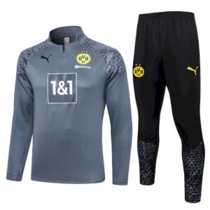 Conjunto unisex Borussia Dortmund 2023/24 de media cremallera sueter y pantalon 81579
