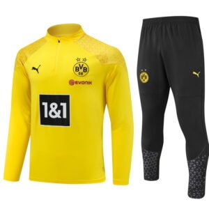 Conjunto unisex Borussia Dortmund 2023/24 de media cremallera sueter y pantalon 902