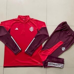 Conjunto unisex SC Internacional 2024/25 de media cremallera sueter y pantalon 815