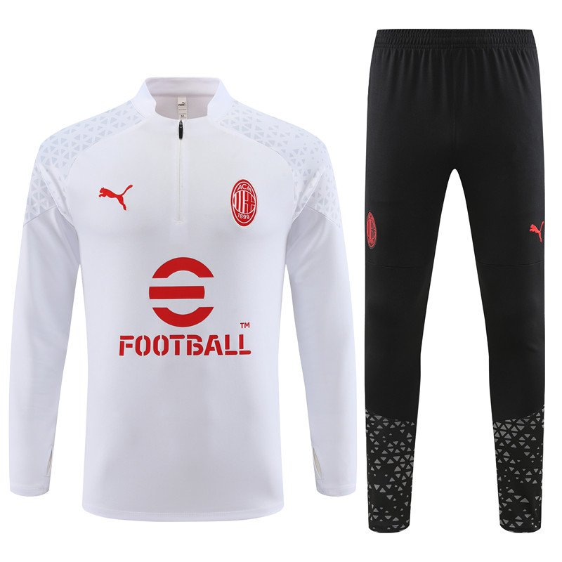 Sudadera y pantalón unisex AC Milan 2023/24 con media cremallera para adulto 14001