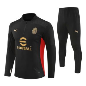 Sudadera y pantalón unisex AC Milan 2024/25 con media cremallera para adulto 1400134