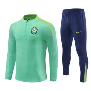 Sudadera y pantalon unisex Brasil 2024/25 para adulto con media cremallera 14001