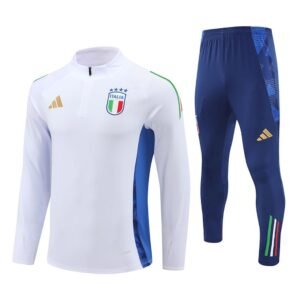 Sueter y pantalon unisex Italia 2024/25 para adulto con media cremallera 140011